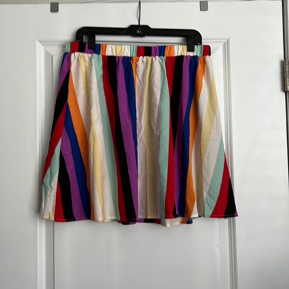 SHEIN NWOT Colorful Mini Skirt